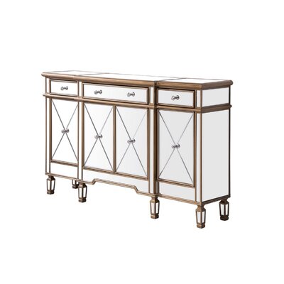 Contempo 60" Wide 3 Drawer Sideboard