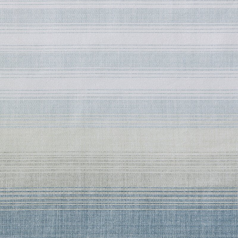 Blue/White Continental 100% Cotton Single Shower Curtain TS122