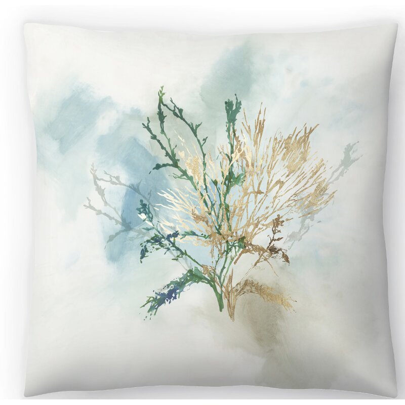 14" H x 14" W Coral II Throw Pillow