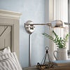 Cordelia Swing Arm Lamp, Polished Steel (#996)