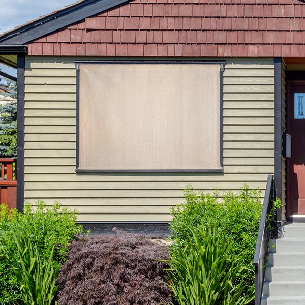96" W x 72" L Cordless Sun Semi-Sheer Outdoor Roller Shade