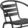Black Corrales Stacking Patio Dining Chair (Set of 4) SHB443