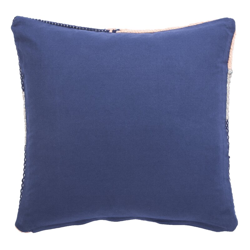 Blue/Orange Cosmic Geometric 22" Throw Pillow Cover TJ221