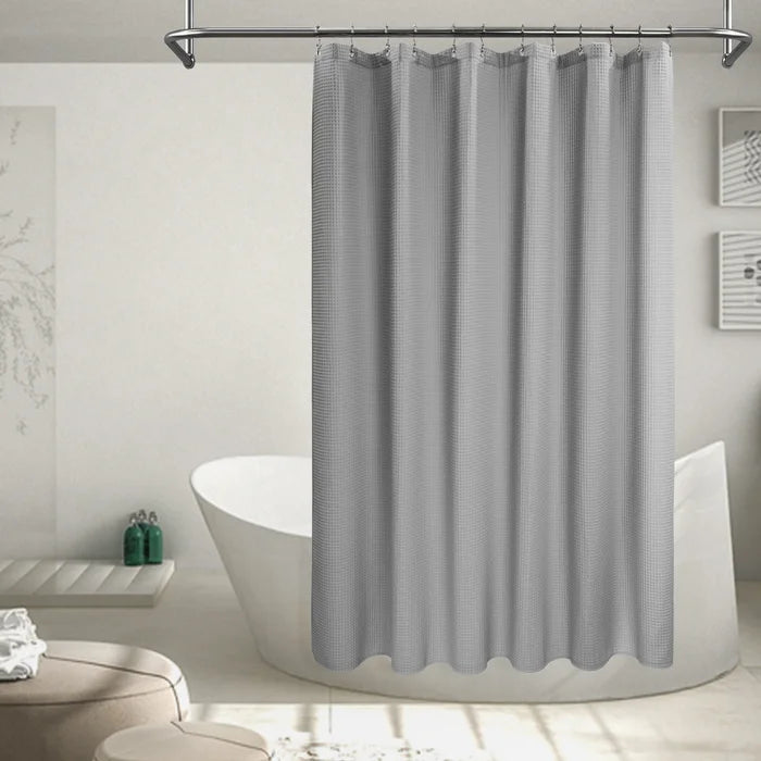 78" H x 72" W Light Gray Cottingham Cotton Blend Solid Color Single Shower Curtain