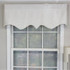 Cotton Pointed 50.00'' Window Valance in Navy Blue B108-LC684