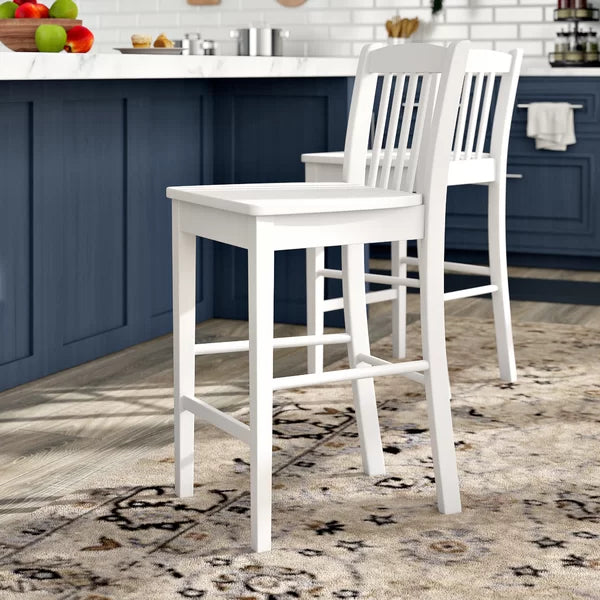 Classic White Covey 24'' Counter Stool (Set of 2)
