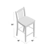 Classic White Covey 24'' Counter Stool (Set of 2)