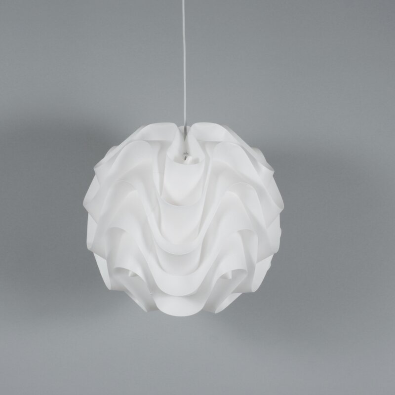13.75" Cowans Wave 1-Light Unique / Statement Geometric Pendant