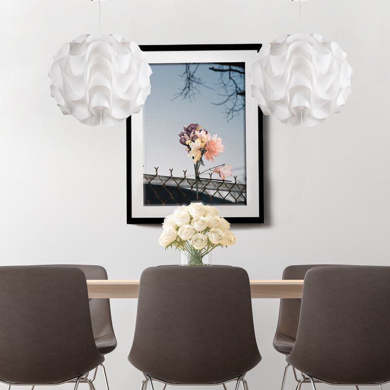 13.75" Cowans Wave 1-Light Unique / Statement Geometric Pendant
