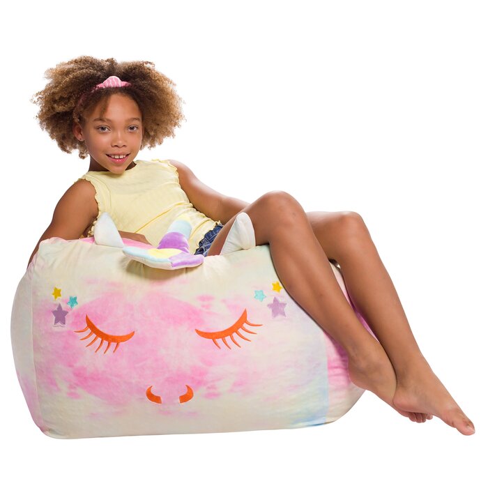 19" H x 24" W x 24" D Cozy Animal Small Classic Bean Bag
