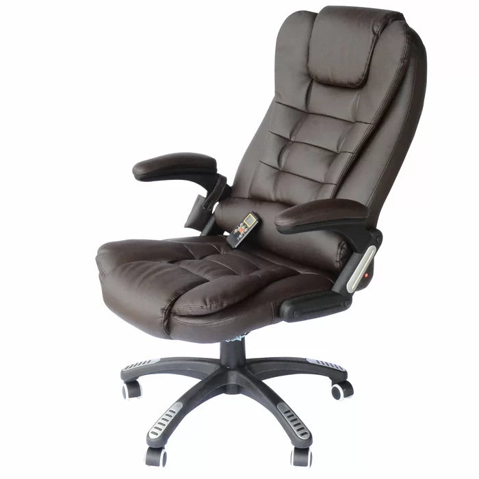 Cranston Faux Leather Heated Massage Chair Salvage Co Indy