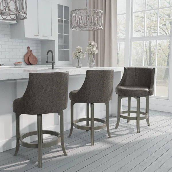 Gray Croskey Swivel Extra Tall Stool