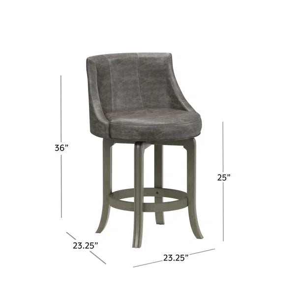 Gray Croskey Swivel Extra Tall Stool