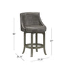 Gray Croskey Swivel Extra Tall Stool