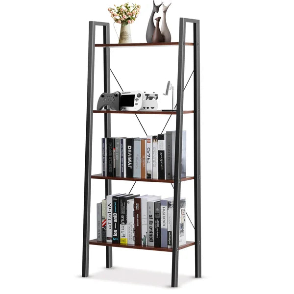 58.26" H x 23.6" W x 12.7" D Cruciano Trapezoid Shelf Shelving Unit