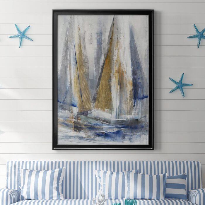 26.5" H x 36.5" W x 1.5" D Cruising Picture Frame Print on Canvas