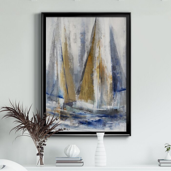 26.5" H x 36.5" W x 1.5" D Cruising Picture Frame Print on Canvas