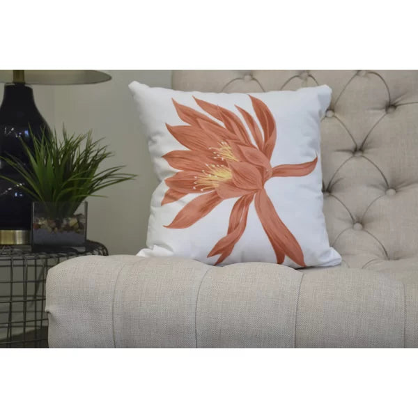 16" x 16" Orange Cruzville Square Pillow Cover and Insert