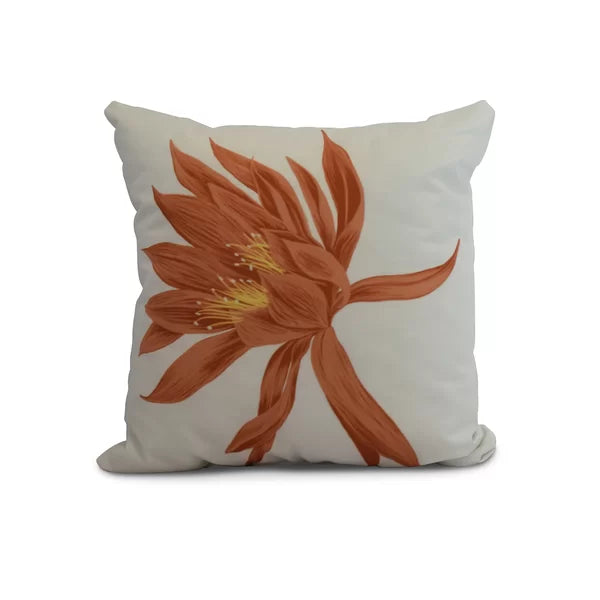 16" x 16" Orange Cruzville Square Pillow Cover and Insert