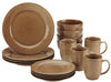 Cucina 16 Piece Dinnerware Set, Mushroom Brown (#K3906)