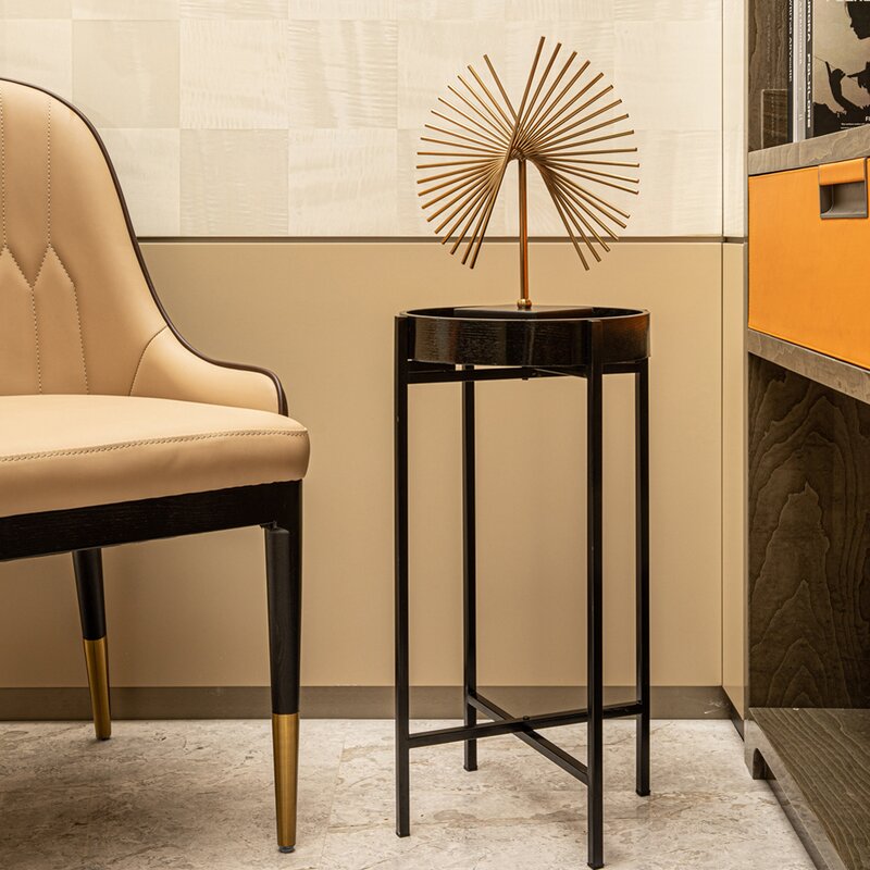 Black Cueto Tray Top End Table
