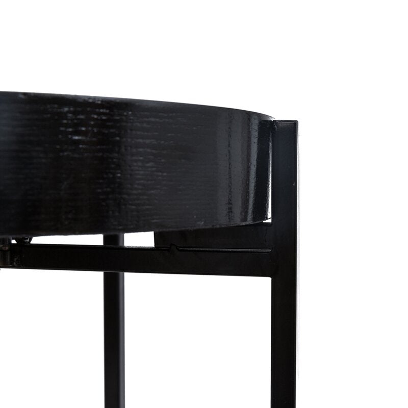 Black Cueto Tray Top End Table