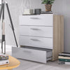 Culpeper 4 Drawer Chest, White/Oak (#K4442)