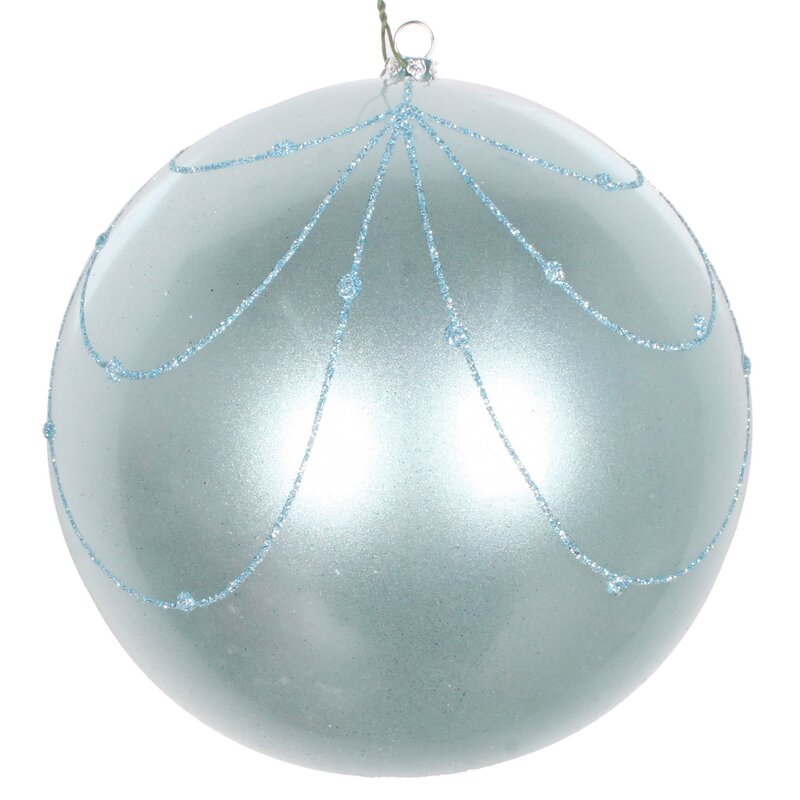 Baby Blue Curtain Ball Ornament (Set of 6), LC334