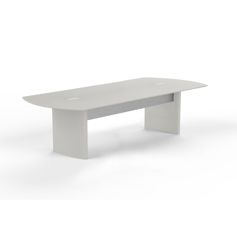 29.5" H x 96" L x 42" W Textured Sea Salt Curved End Conference Table Top ONLY SHB244