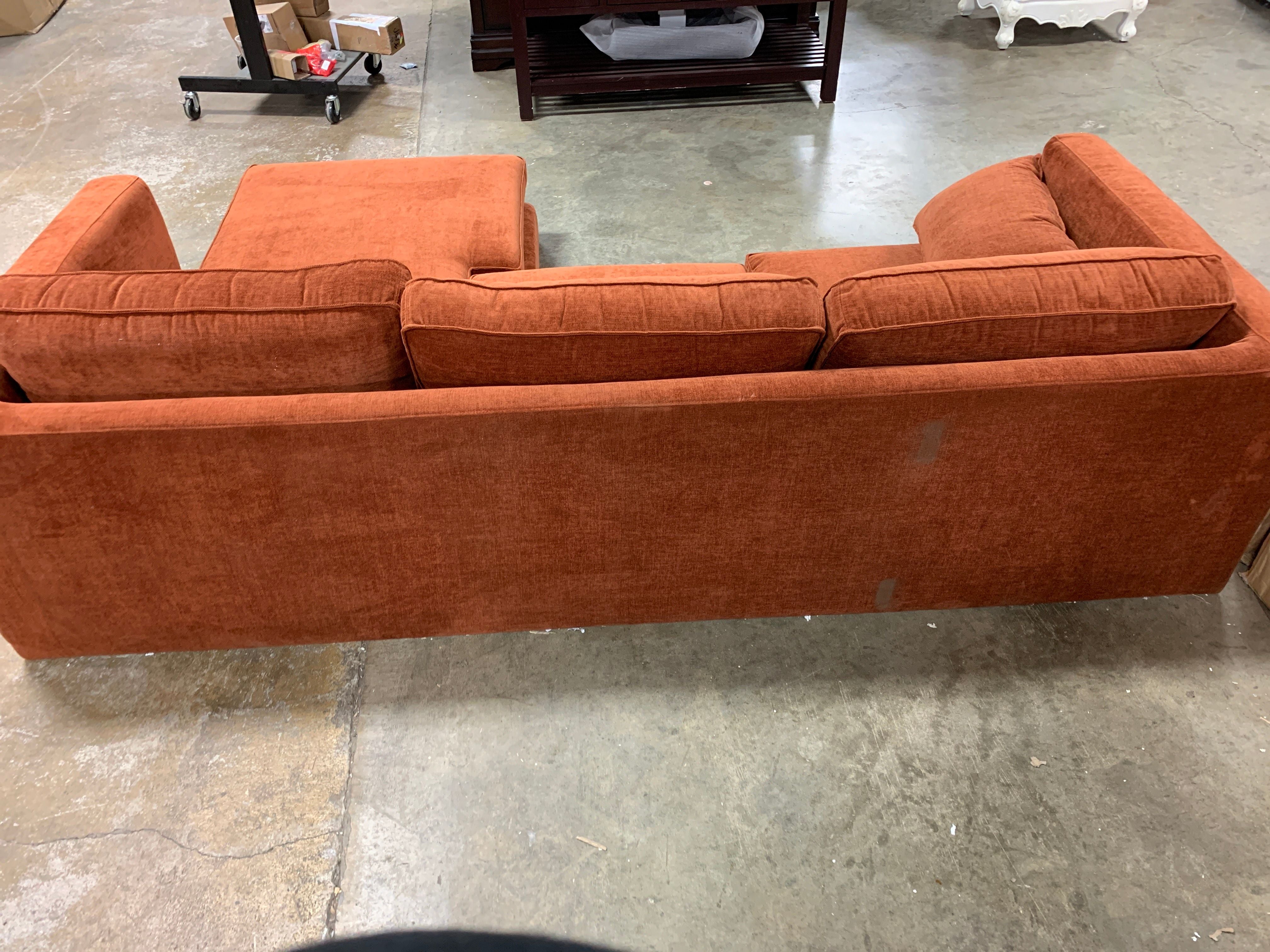 Aaron Reversible  Sectional, in Rust - pt693