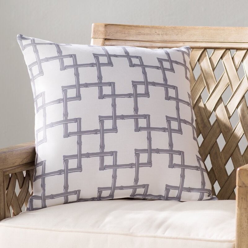 16" H x 16" W Gray Dalewood Outdoor Square Pillow Cover & Insert
