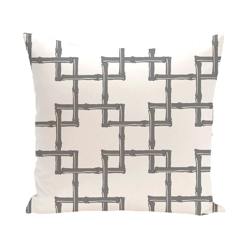 16" H x 16" W Gray Dalewood Outdoor Square Pillow Cover & Insert