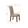 Dancy Upholstered Dining Chair (Set of 2), Chocolate #HA176