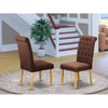 Dancy Upholstered Dining Chair (Set of 2), Chocolate #HA176