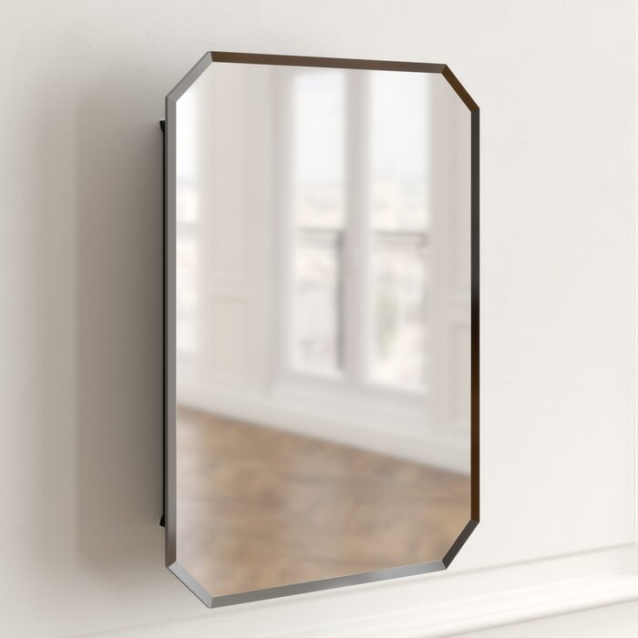30.5" H x 16.5" W x 4.5" D Danieljames Recessed Frameless Medicine Cabinet