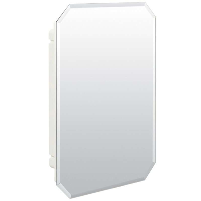 30.5" H x 16.5" W x 4.5" D Danieljames Recessed Frameless Medicine Cabinet with 2 Adjustable Shelves