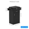 Black Danio Beauty Salon Storage Station Cabinet Stylist Equipment Drawer Hair Dryer Holder