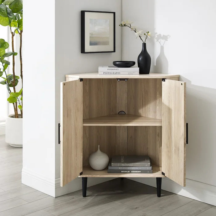 Birch Darlinda 32'' Tall 2 - Door Corner Accent Cabinet