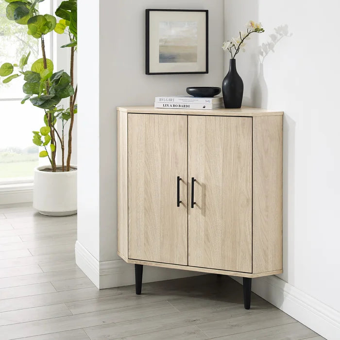 Birch Darlinda 32'' Tall 2 - Door Corner Accent Cabinet