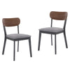 Set of 2 - Lillian Dining Chairs, Grey (#639)