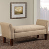 Tan Davis Upholstered Storage Bench QL208
