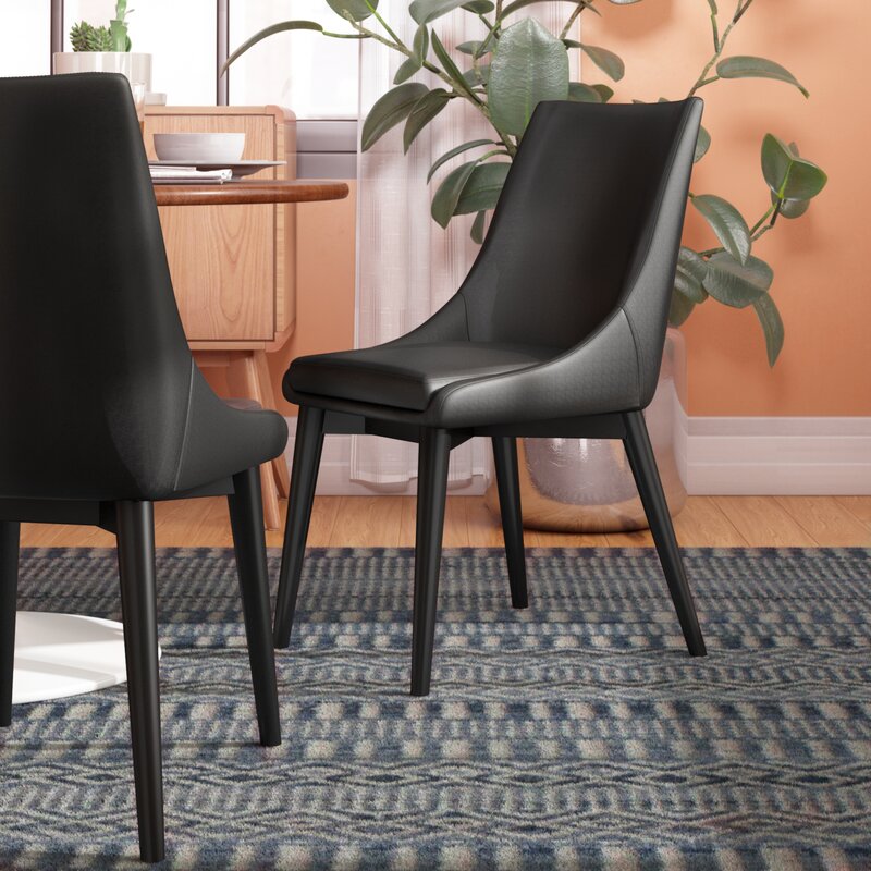 Black Daymien Stacking Chair