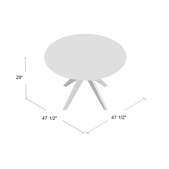 Debord Solid Wood Dining Table