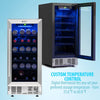115 Cans (12 oz.) Convertible Beverage Refrigerator with Wine Storage