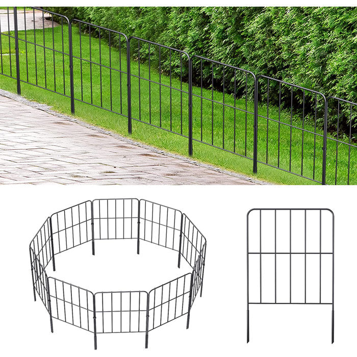 Decorative Garden 2 ft. H x 13 in. W Metal Fencing