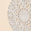 Load image into Gallery viewer, Round Decorative Whitewashed Carved Wood Wall Panel (HA621)