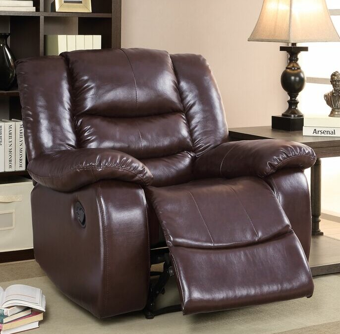 Defalco Manual Recliner, Brown #HA316