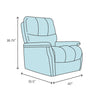 Defalco Manual Recliner, Brown #HA316