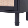 Black/Brown Delancey 34'' Tall 2 - Door Accent Cabinet