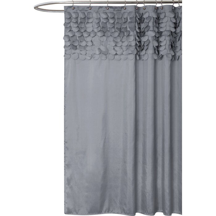 72'' H X 72'' W Delozier Solid Color Single Shower Curtain